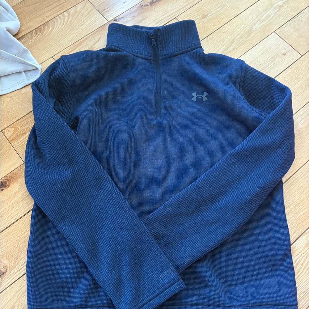 Under Armour Navy Blue Quarter-Zip Pullover